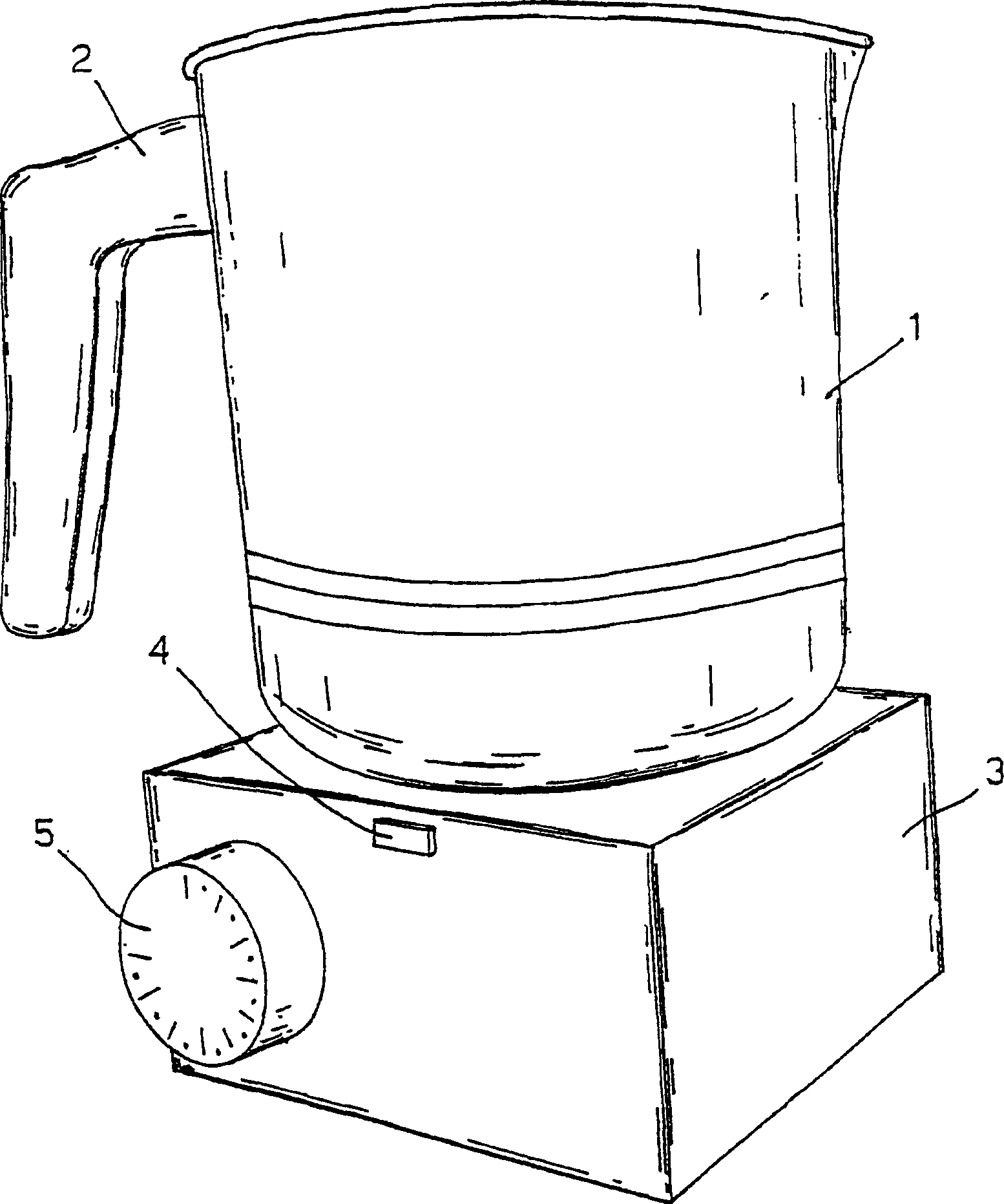 Automatic device for heating and frothing a liquid, in particular milk