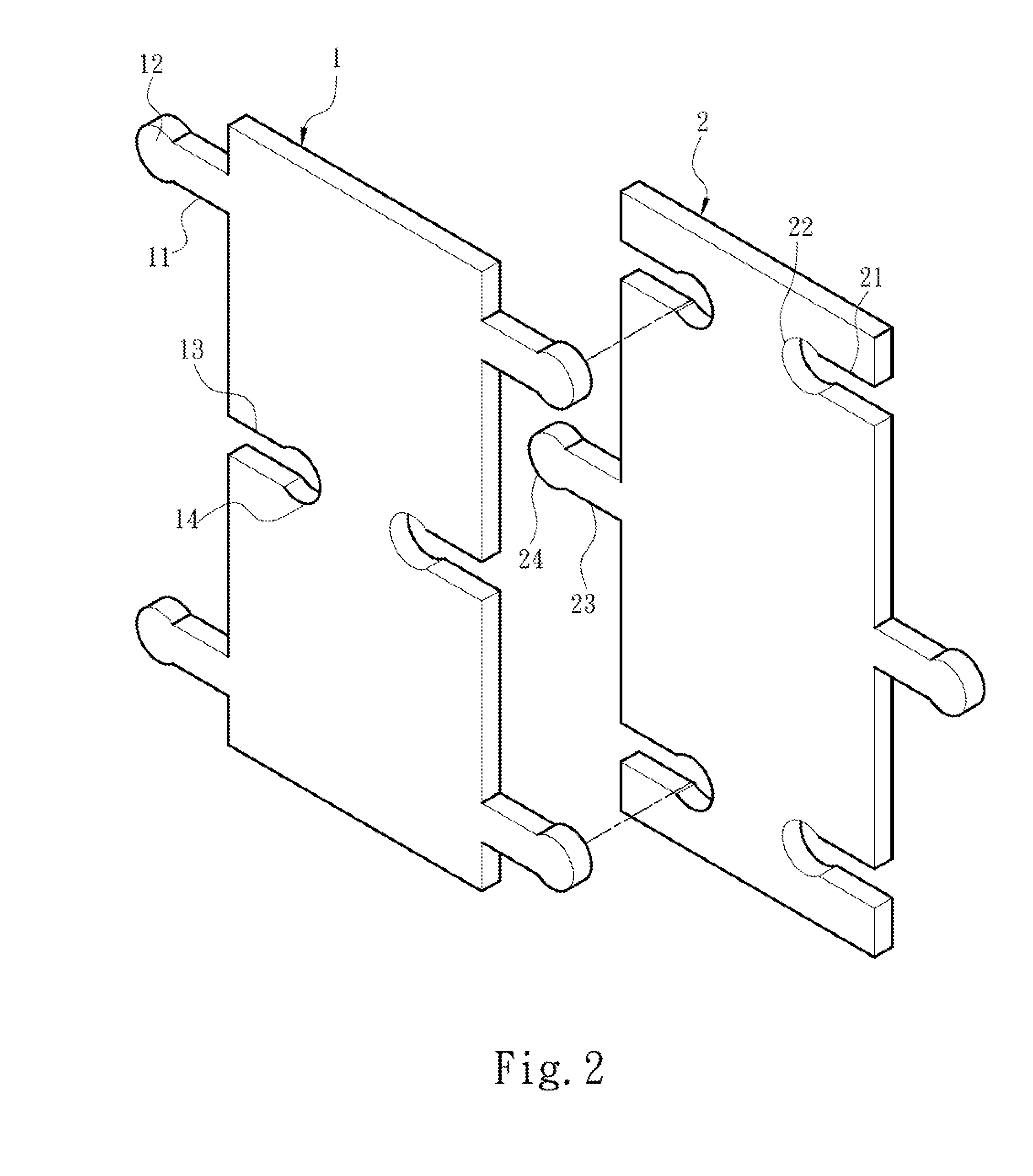 Packaging cushioning structure