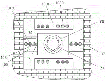 Cooling device component with control valve for electric well in building