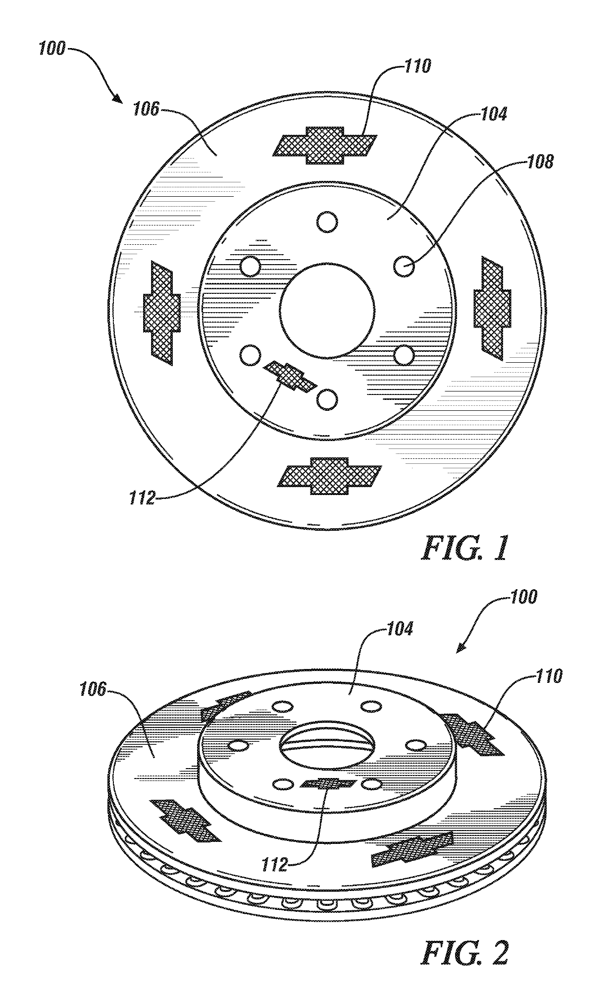 Brake rotor with decorative insert