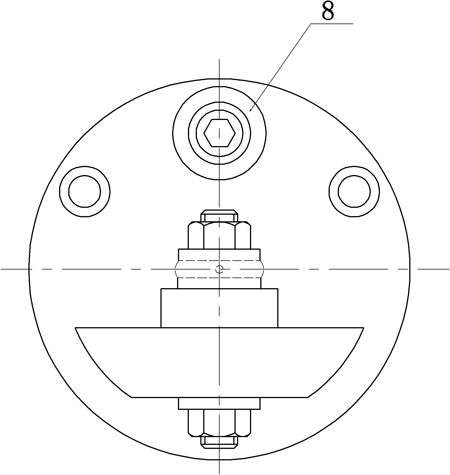 Processing technology of threaded holes of inner ring of position marker