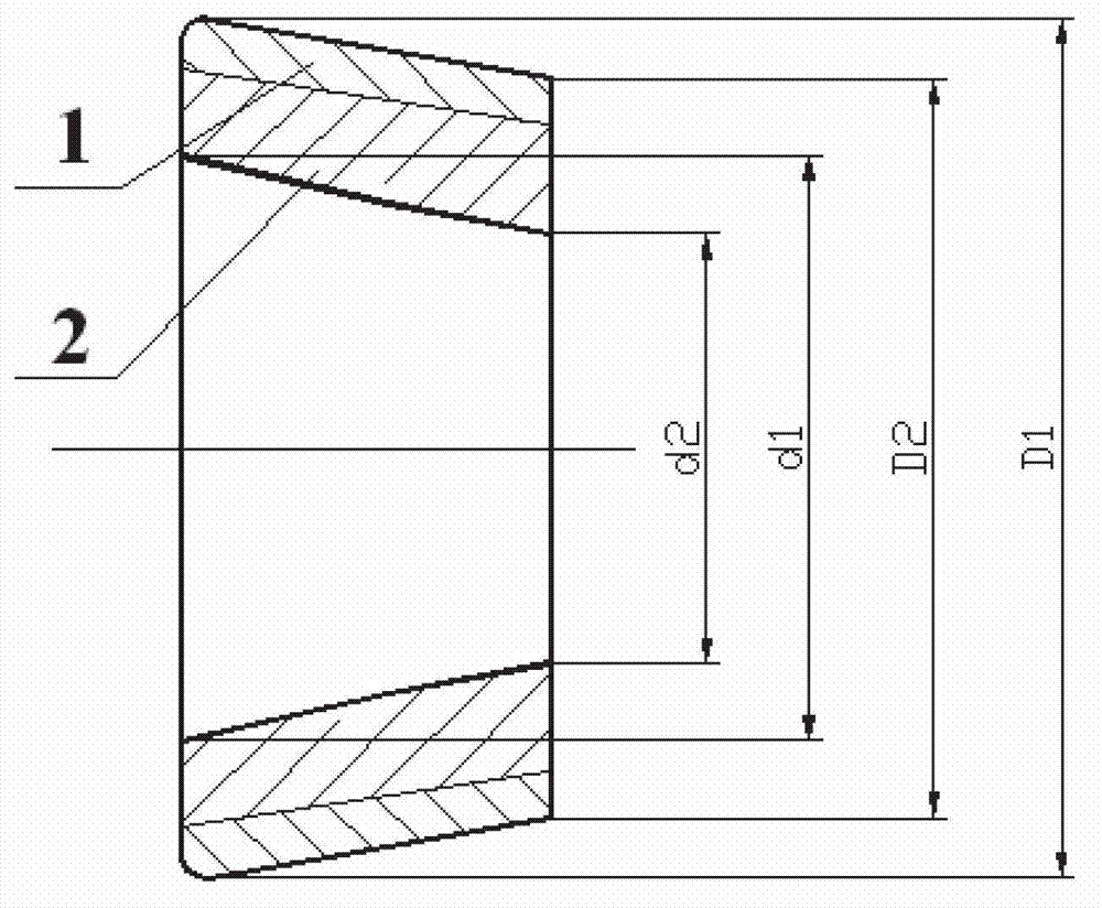 Centrifugal composite high-wear-resistance cone-type vertical mill roller sleeve and manufacture method of vertical mill roller sleeve