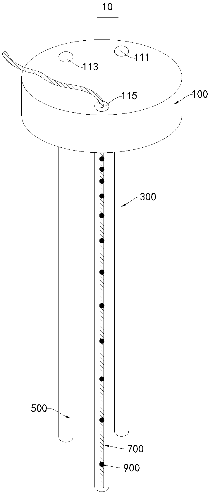 In-situ test device for tunnel temperature adjustment ring and in-situ test method thereof
