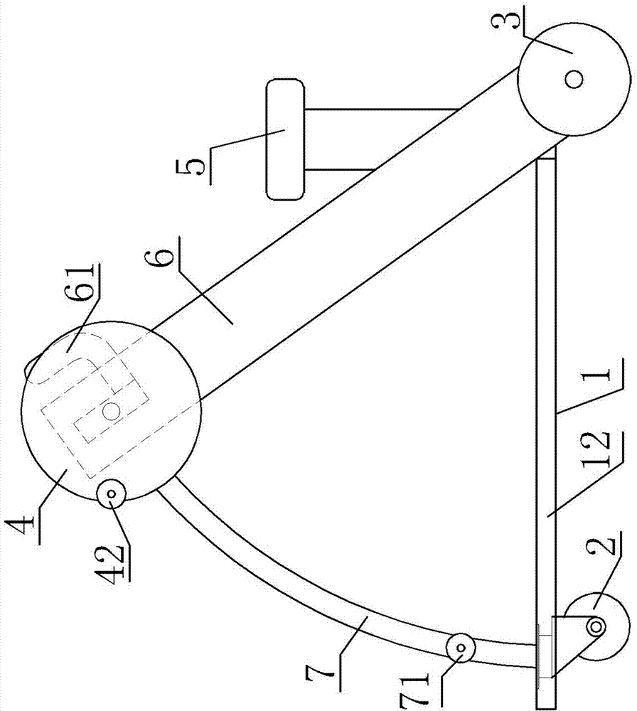 Double-movement hand-cranking body building vehicle