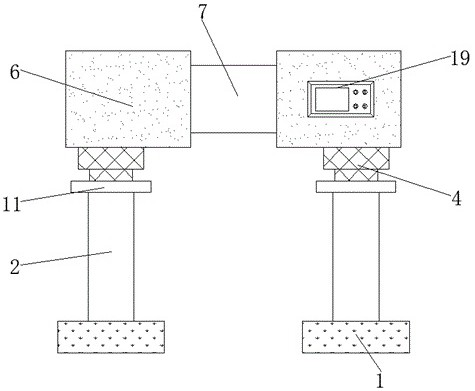 Building structure reinforcing and connecting device