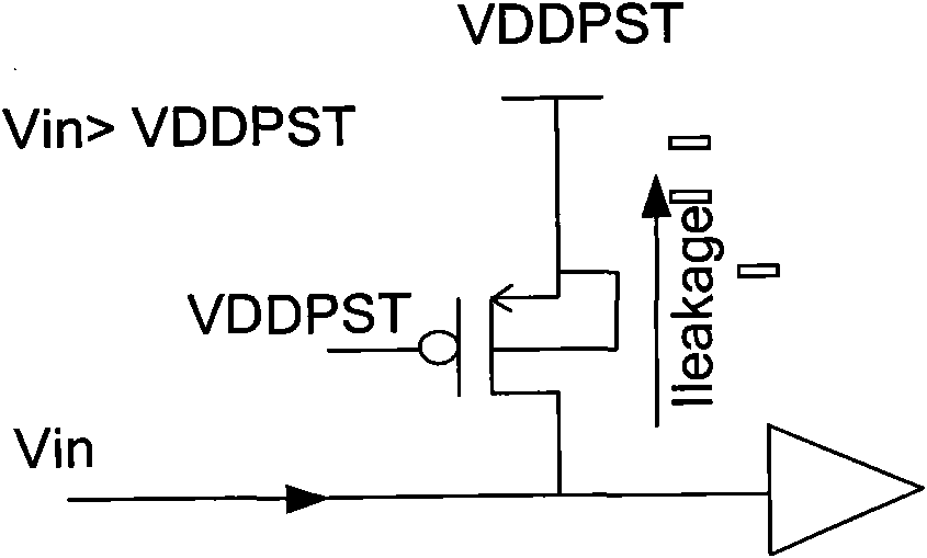 Wide-input voltage range zero-leakage current input pull-up circuit
