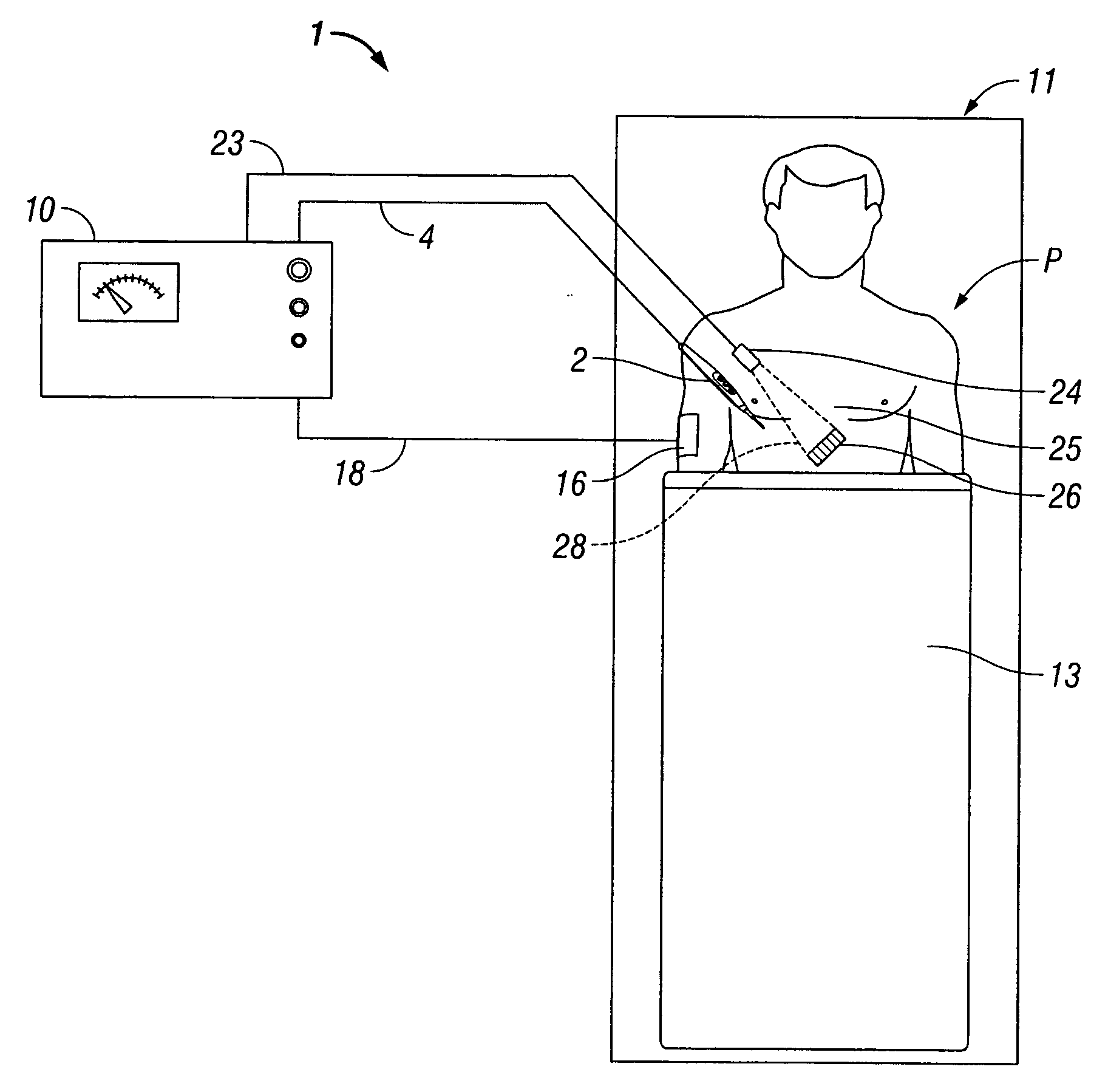 System and method for projecting a virtual user interface for controlling electrosurgical generator