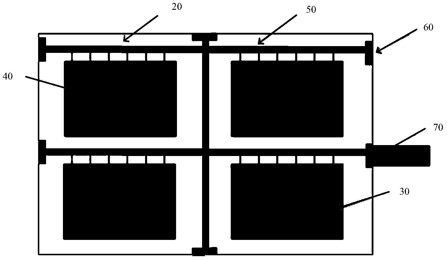 Device used for preventing display panel paradoxical discharge and display panel preparation system