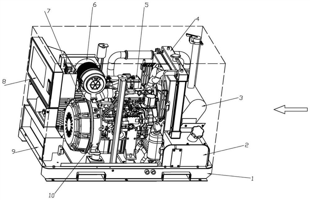 Compact diesel digital generator easy to maintain and optimized in structure