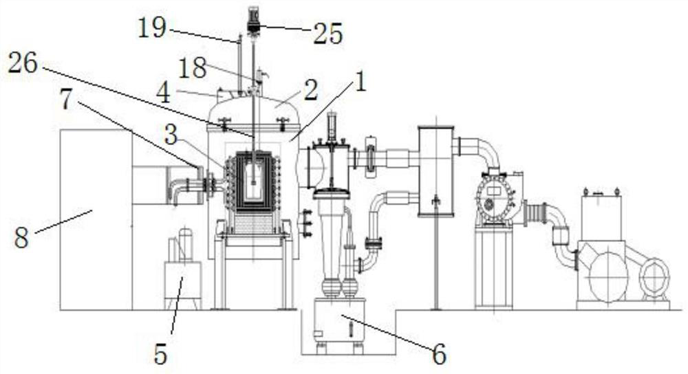 Ultrahigh-temperature vacuum induction melting furnace