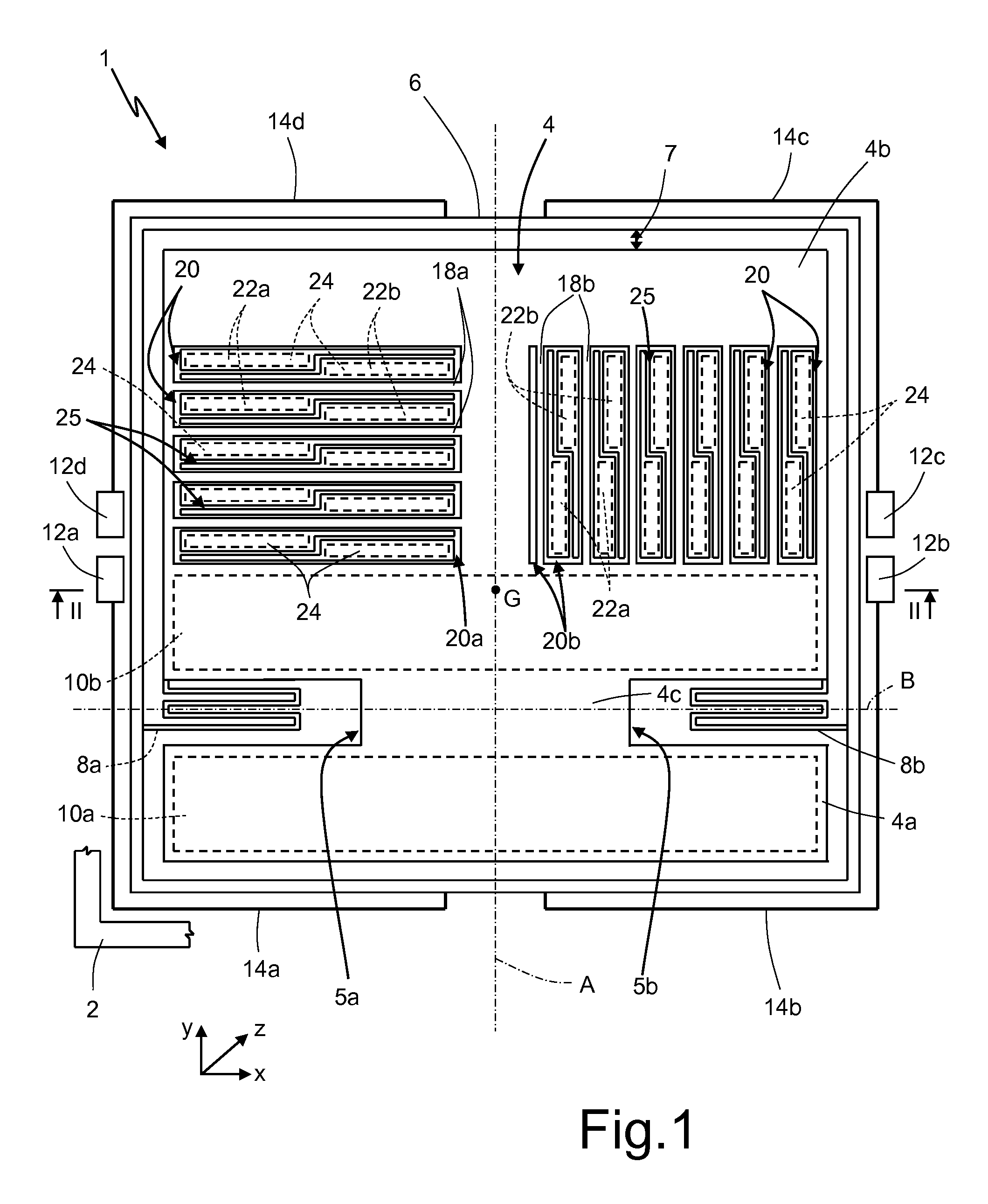 Microelectromechanical three-axis capacitive accelerometer