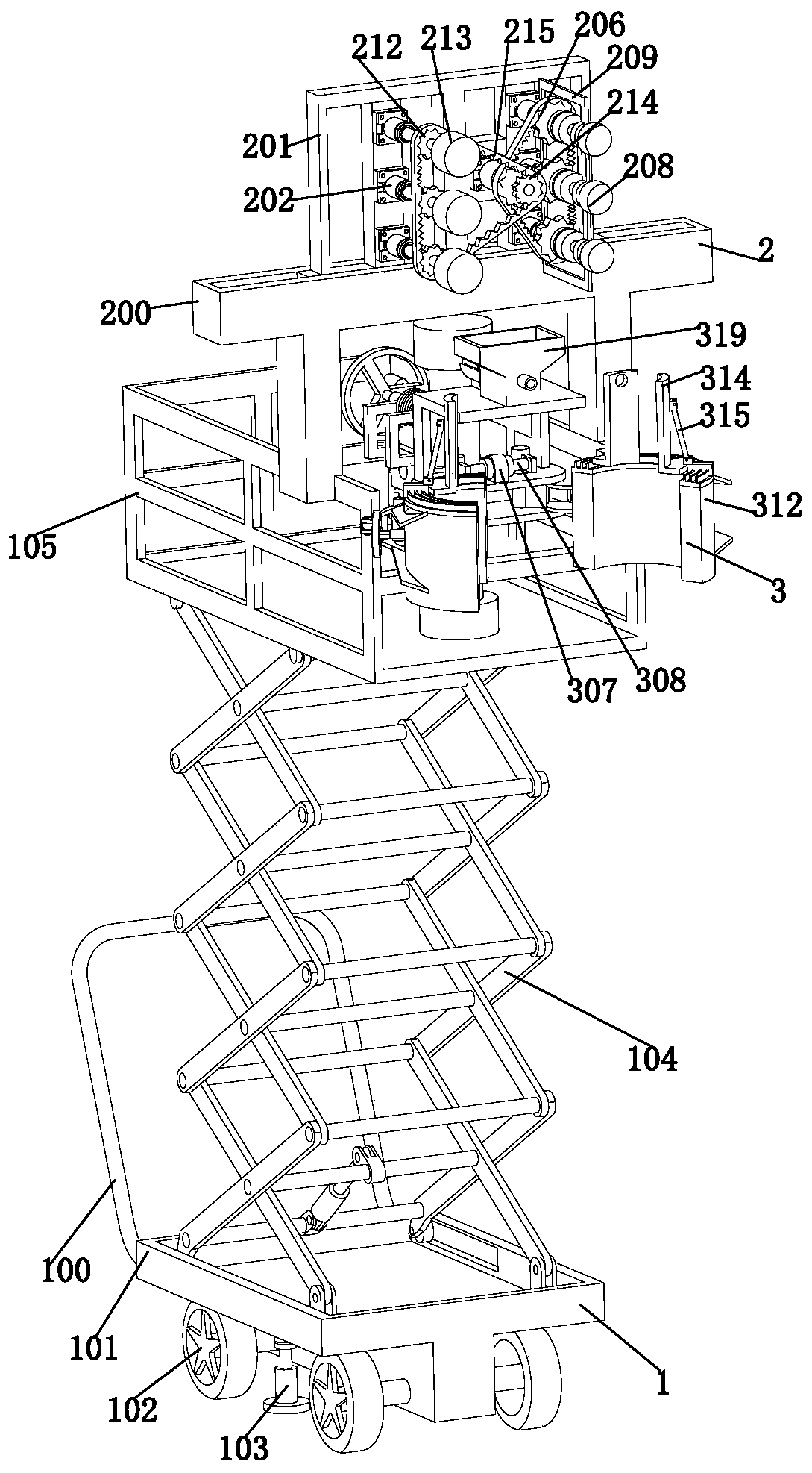 Armored concrete wire pole breakage repair processing method