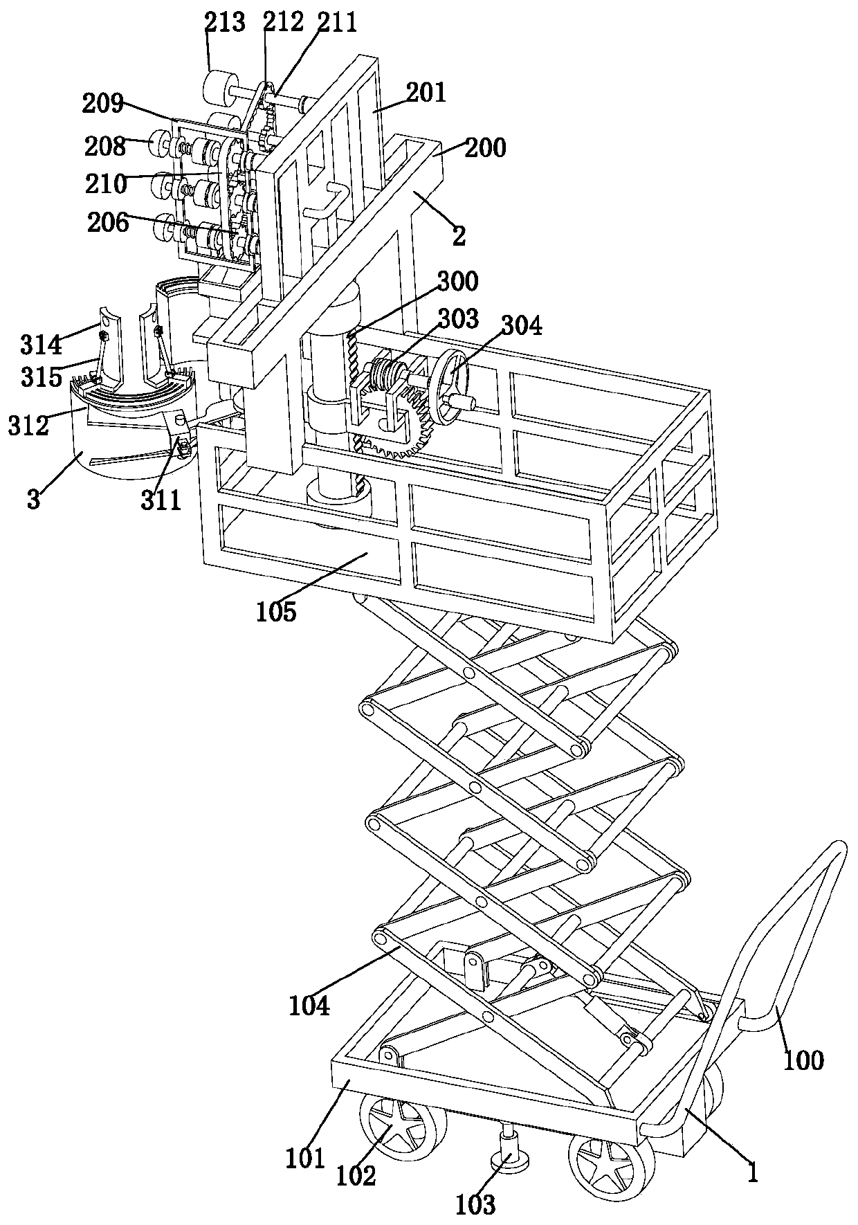 Armored concrete wire pole breakage repair processing method