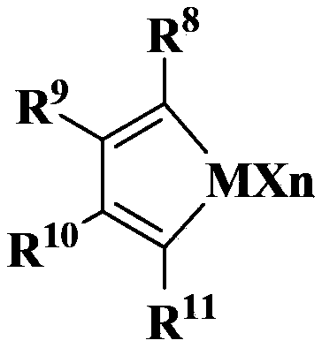 Supported late-transition-metal catalyst used for ethylene polymerization and preparation method thereof and application thereof