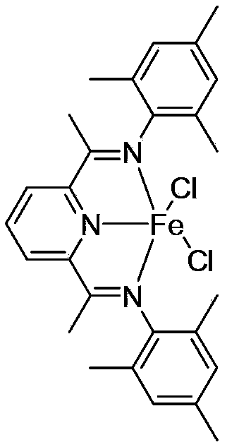 Supported late-transition-metal catalyst used for ethylene polymerization and preparation method thereof and application thereof