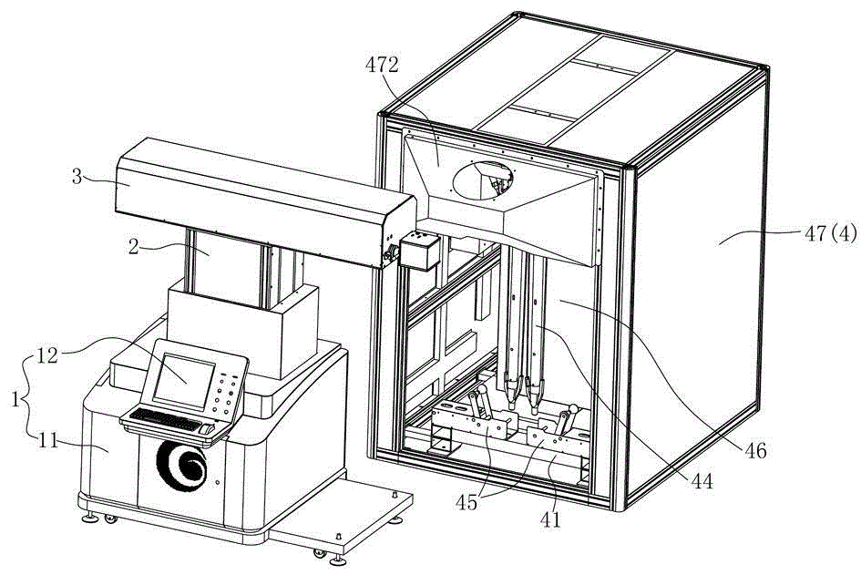 3D (three-dimensional) laser water washing system for denim