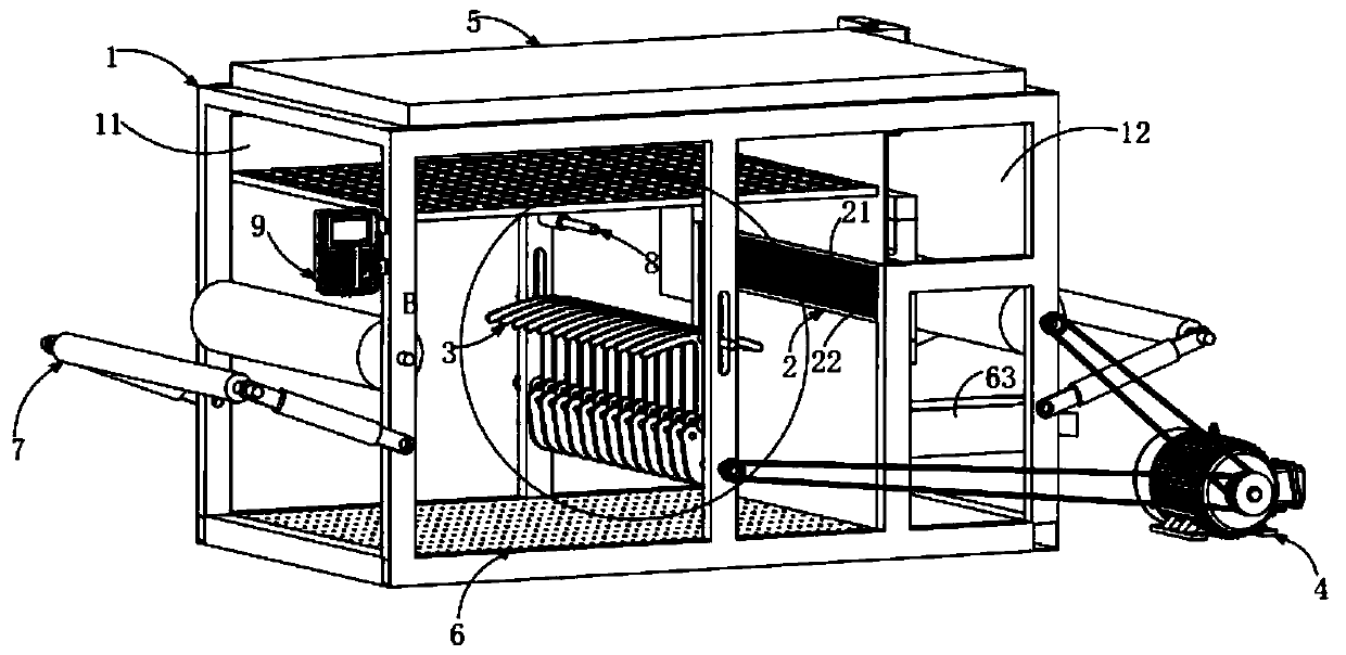 A two-way dust collection device for textile