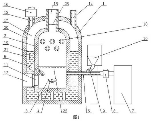 Boiler for producing steam by combusting SiC crystals and method for producing steam