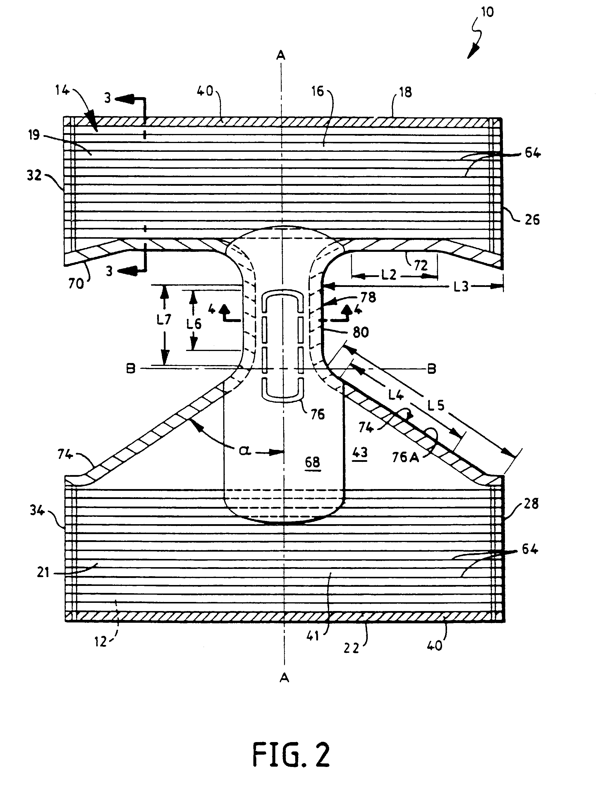 Disposable garment and related manufacturing equipment and methods