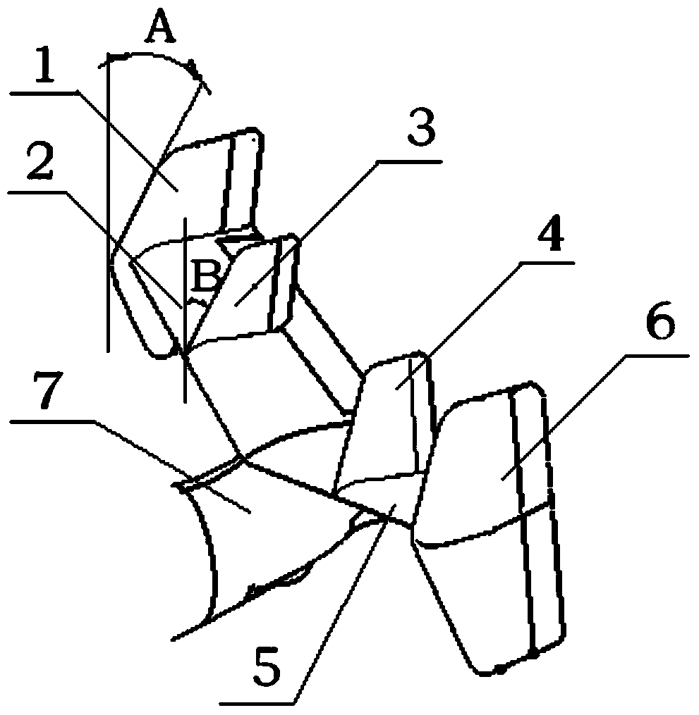 Four-vertical-fin empennage structure of ship-based transportation type airplane