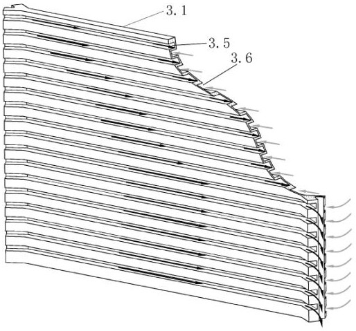 Counterflow cooling system for power battery pack and power battery pack