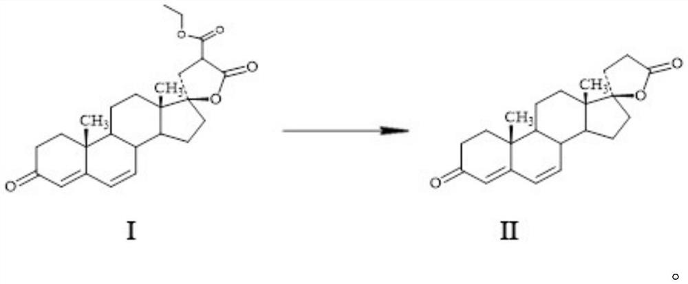 Method for preparing spirolactone intermediate canrenone