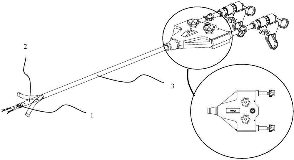 Natural orifice minimally invasive surgery controller having locking function