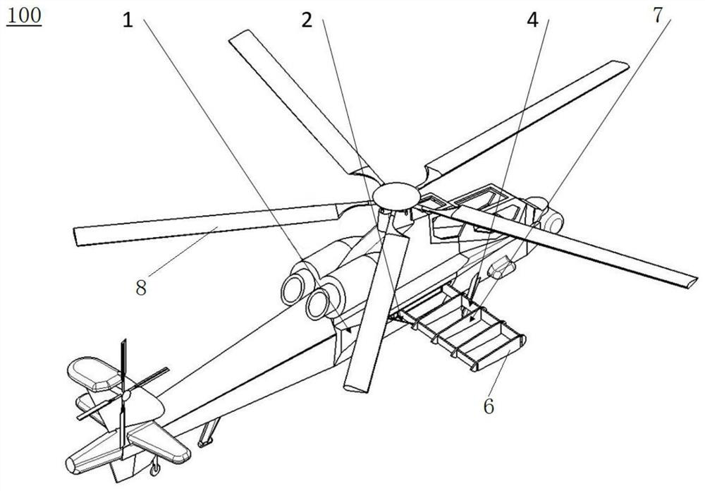 A conventional layout helicopter and flight control method