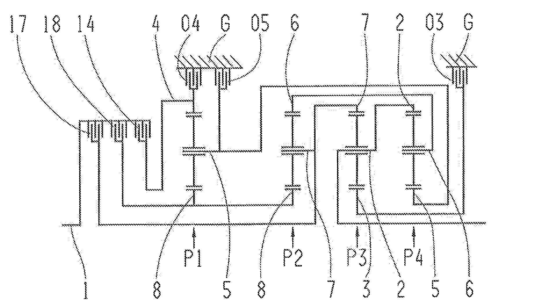 Multi-speed gearbox