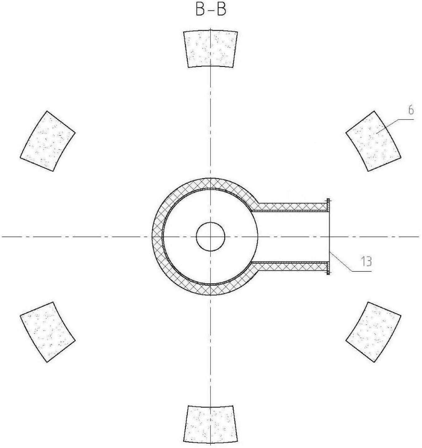 Heating furnace with double furnace bodies