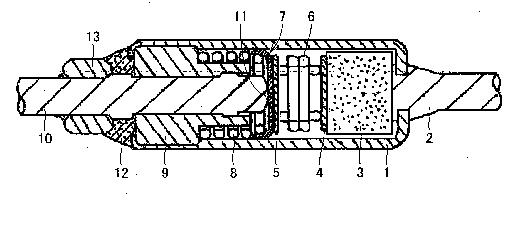 Thermal pellet incorporated thermal fuse and method of producing thermal pellet