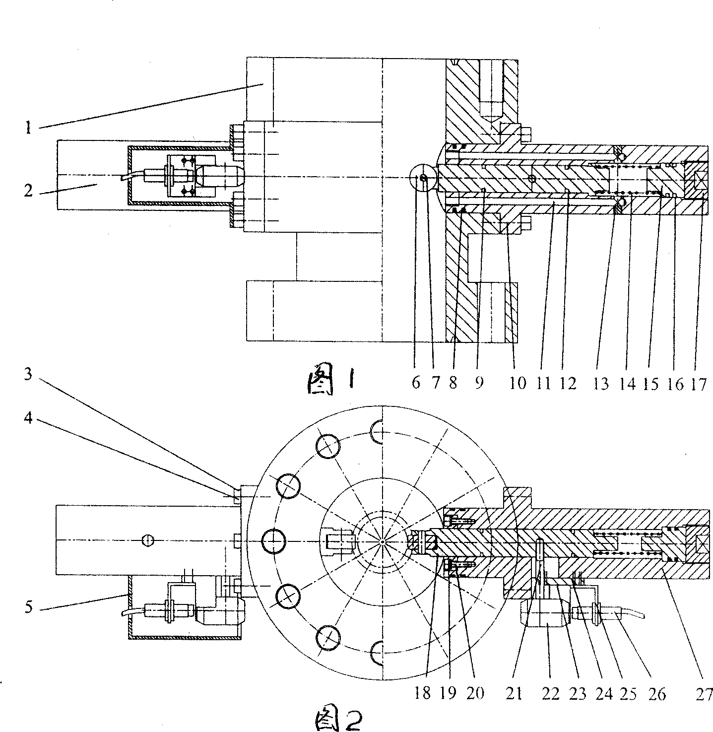 Mechanical pipe pole connecting hoop detecting apparatus for working with pressure