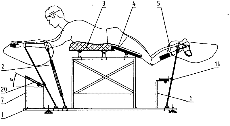 Breast stroke posture training machine employing connecting rod in orbit constraint