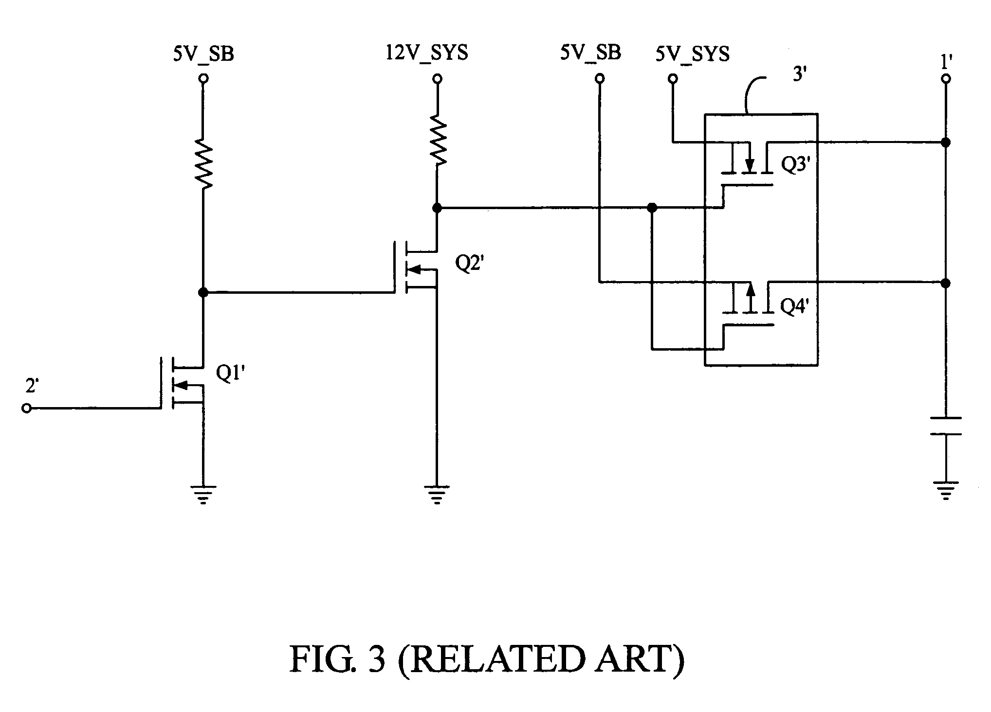 Supply voltage switching circuit
