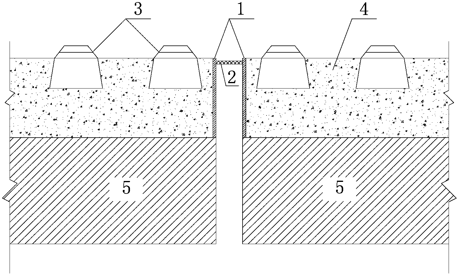 Device for eliminating movement of bridge end track ballast of large-span bridge with ballast tracks