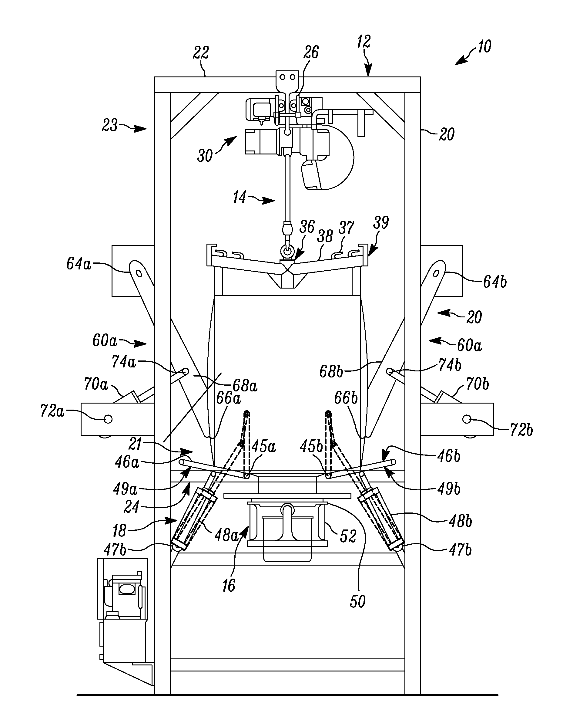 Bulk bag discharge assembly including a conditioning assembly