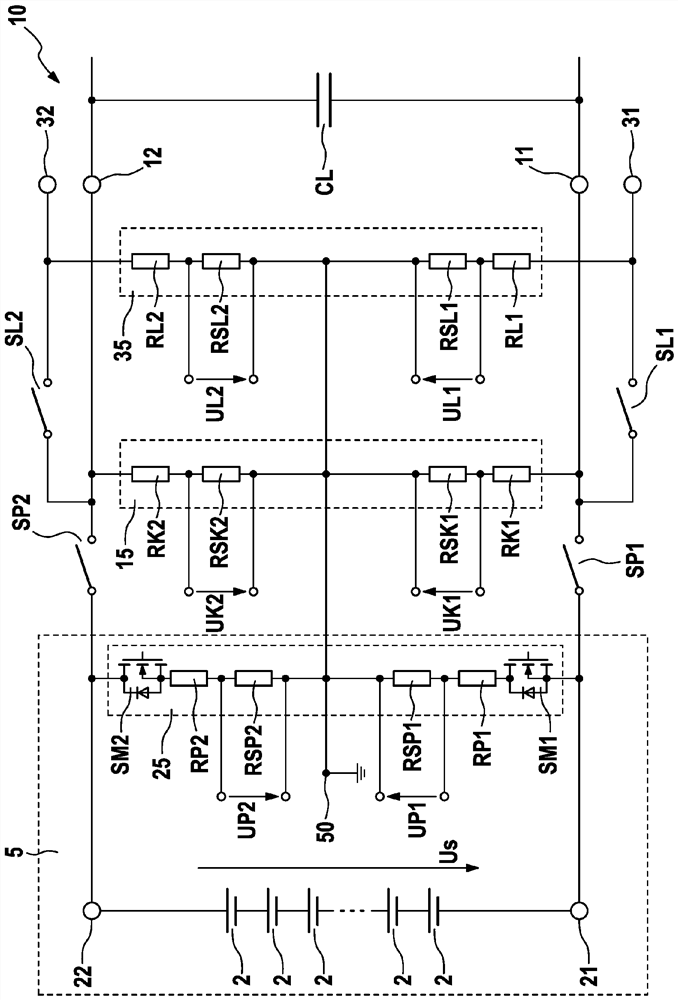 Battery system for electric vehicle, method for diagnosing battery system, and electric vehicle