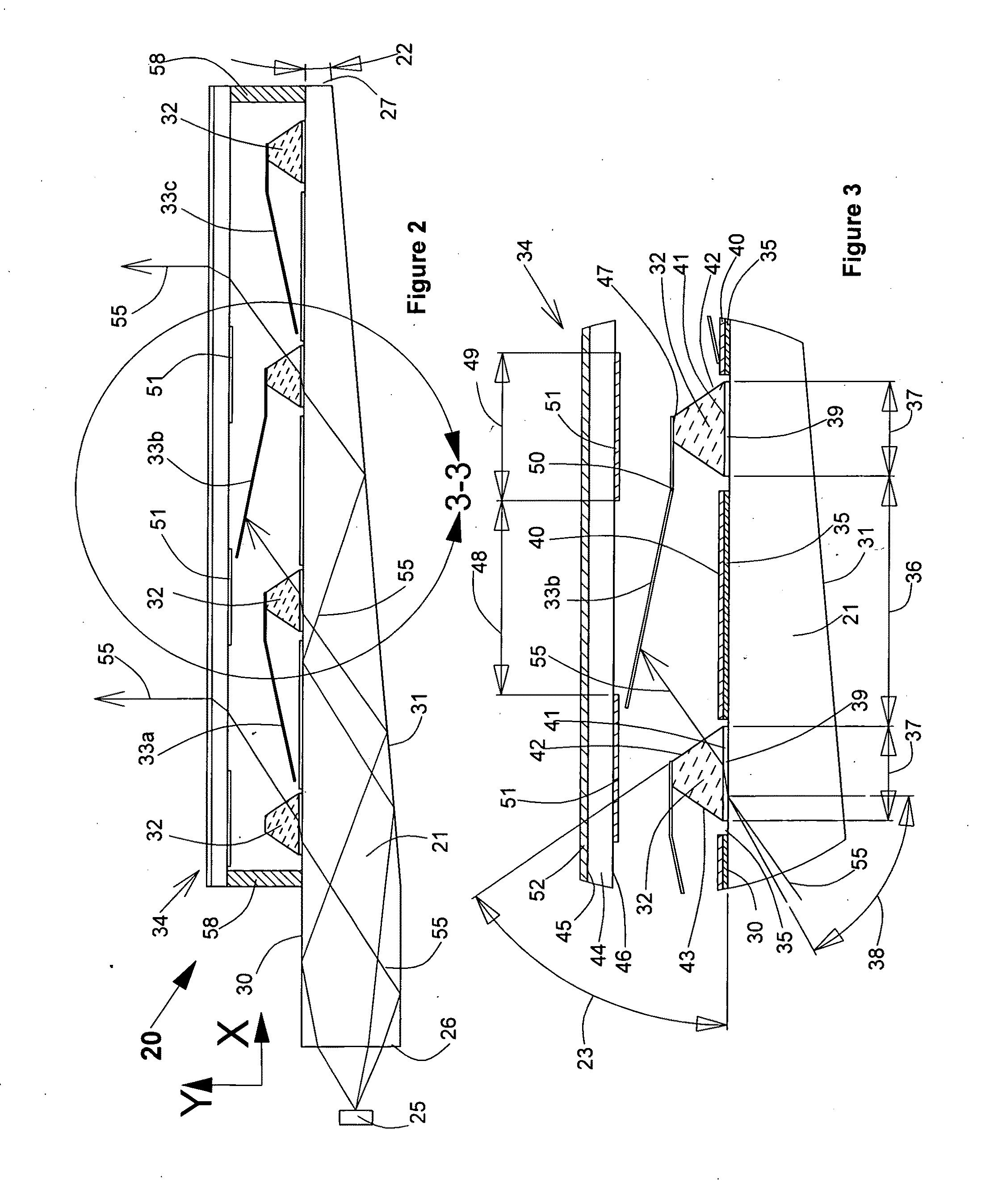 Display including waveguide, micro-prisms and micro-shutters