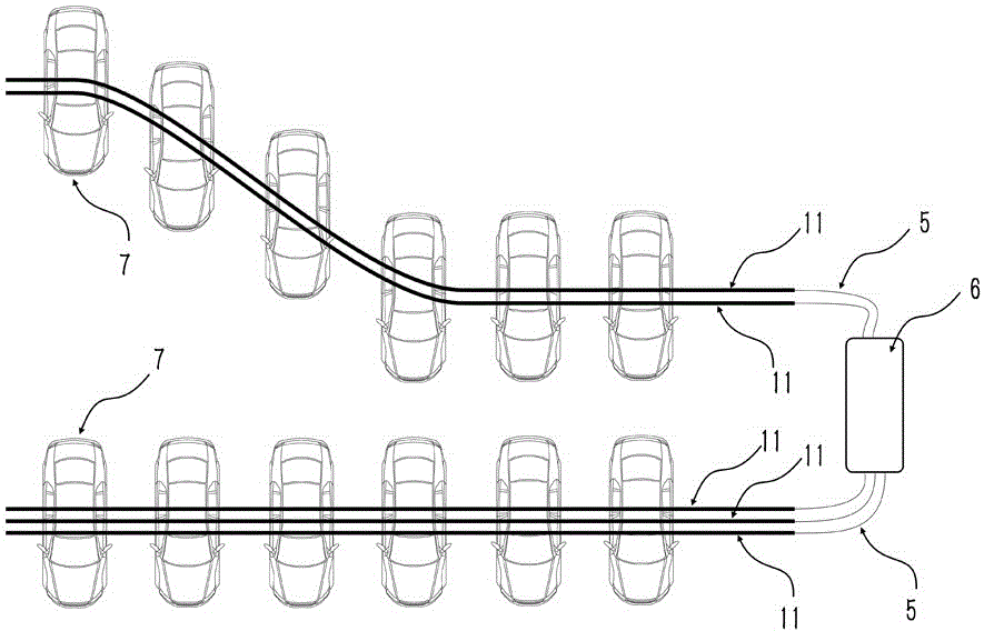 Electric vehicle safety charging station with high charging gun utilization rate and low manufacturing cost