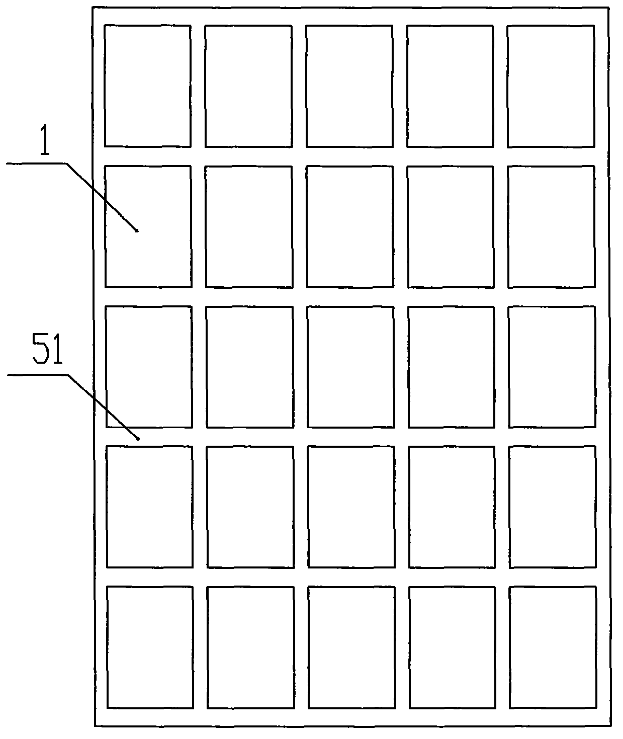 Piece-shaped thermal shrinkage mark and installation method thereof