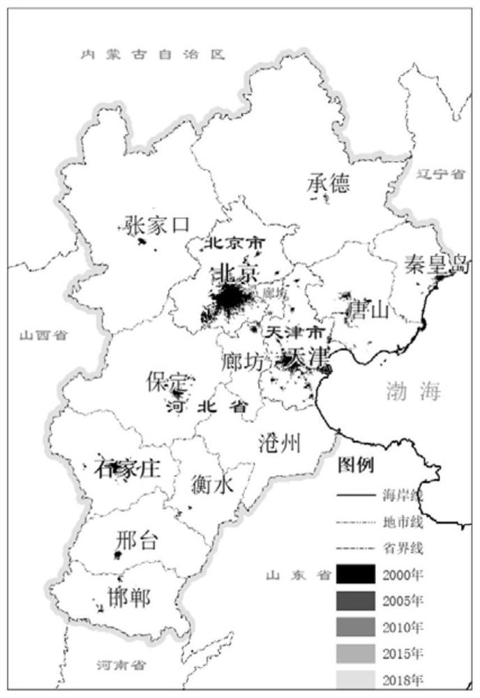 Evaluation method and system of relative coordination degree between urban construction land expansion and population growth