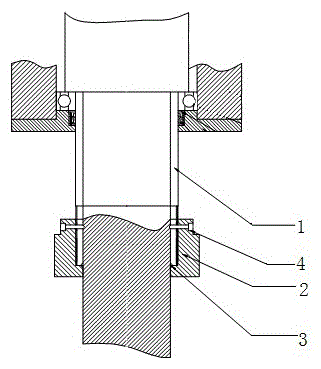 Assembly used for protecting and dismounting high-speed input shaft and output shaft