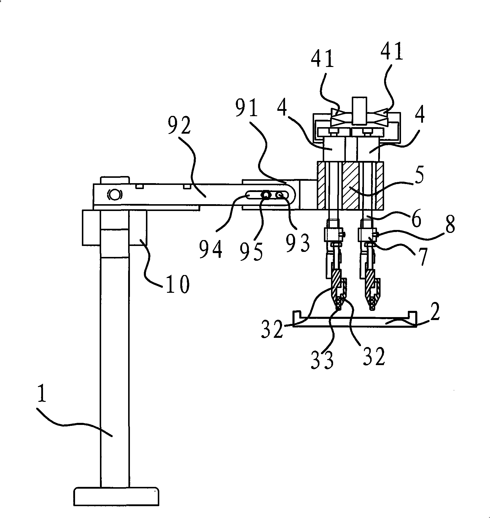 Printing ink scraping apparatus in screen printer with automatic dish