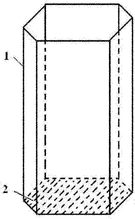 Production method for regular hexagonal prism-shaped battery case