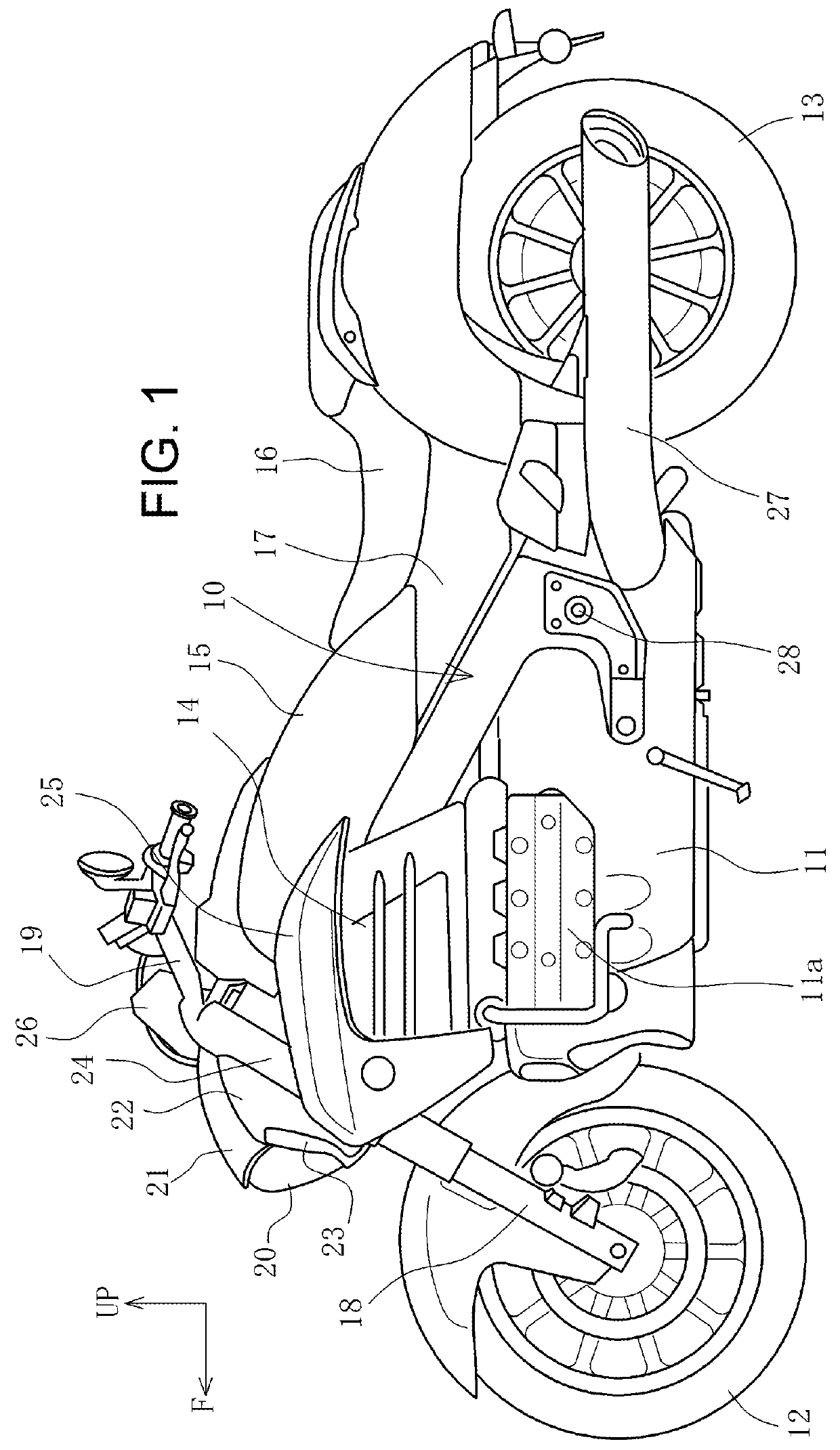 Fuel tank mounting structure of saddle-ride-type vehicle