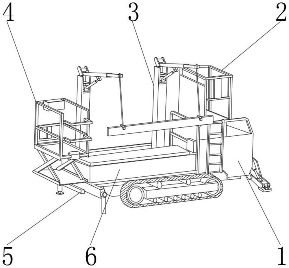 Monorail crane rail mounting vehicle