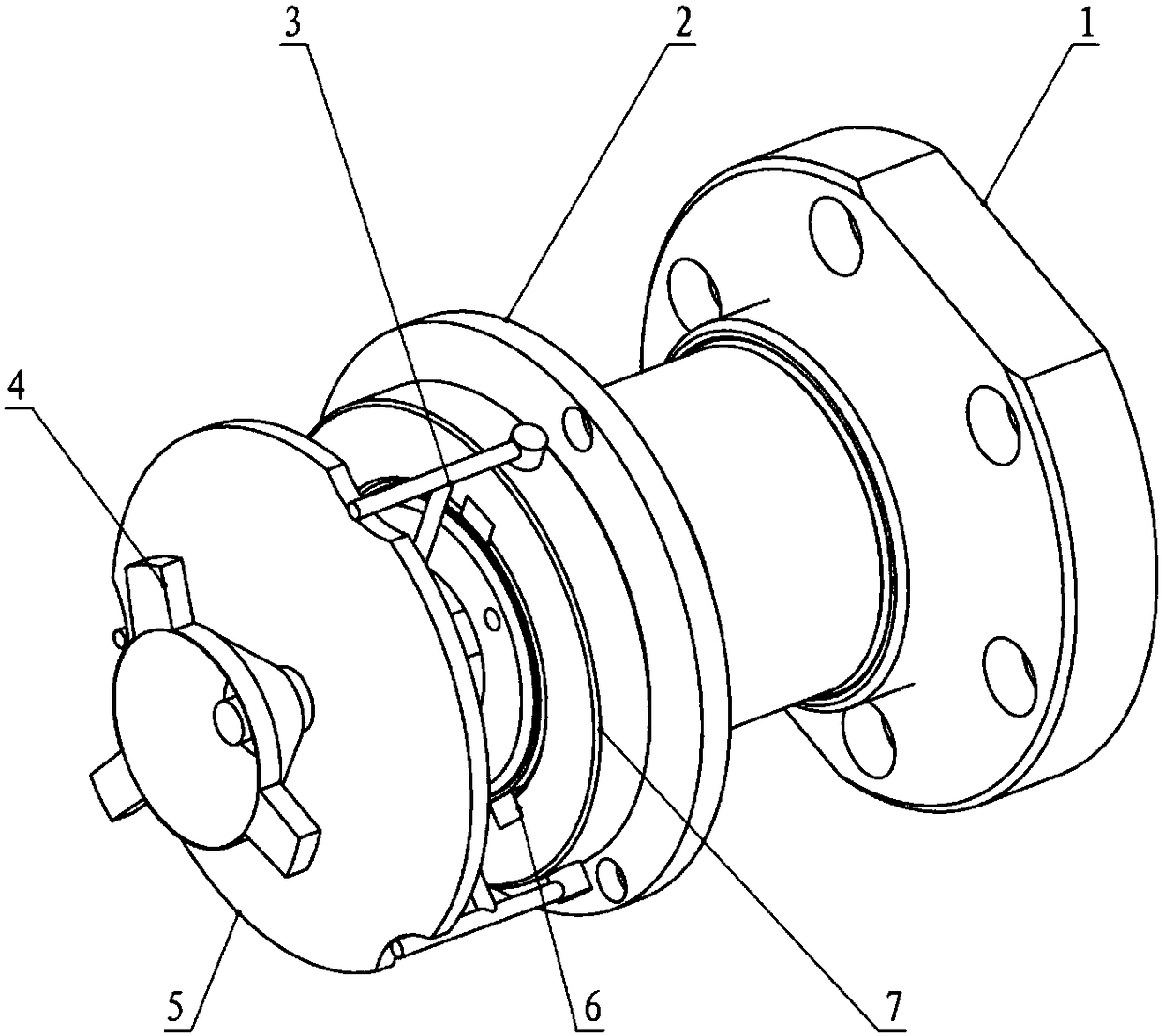 Rotary shaft mechanical locking device based on lever micro-motion principle