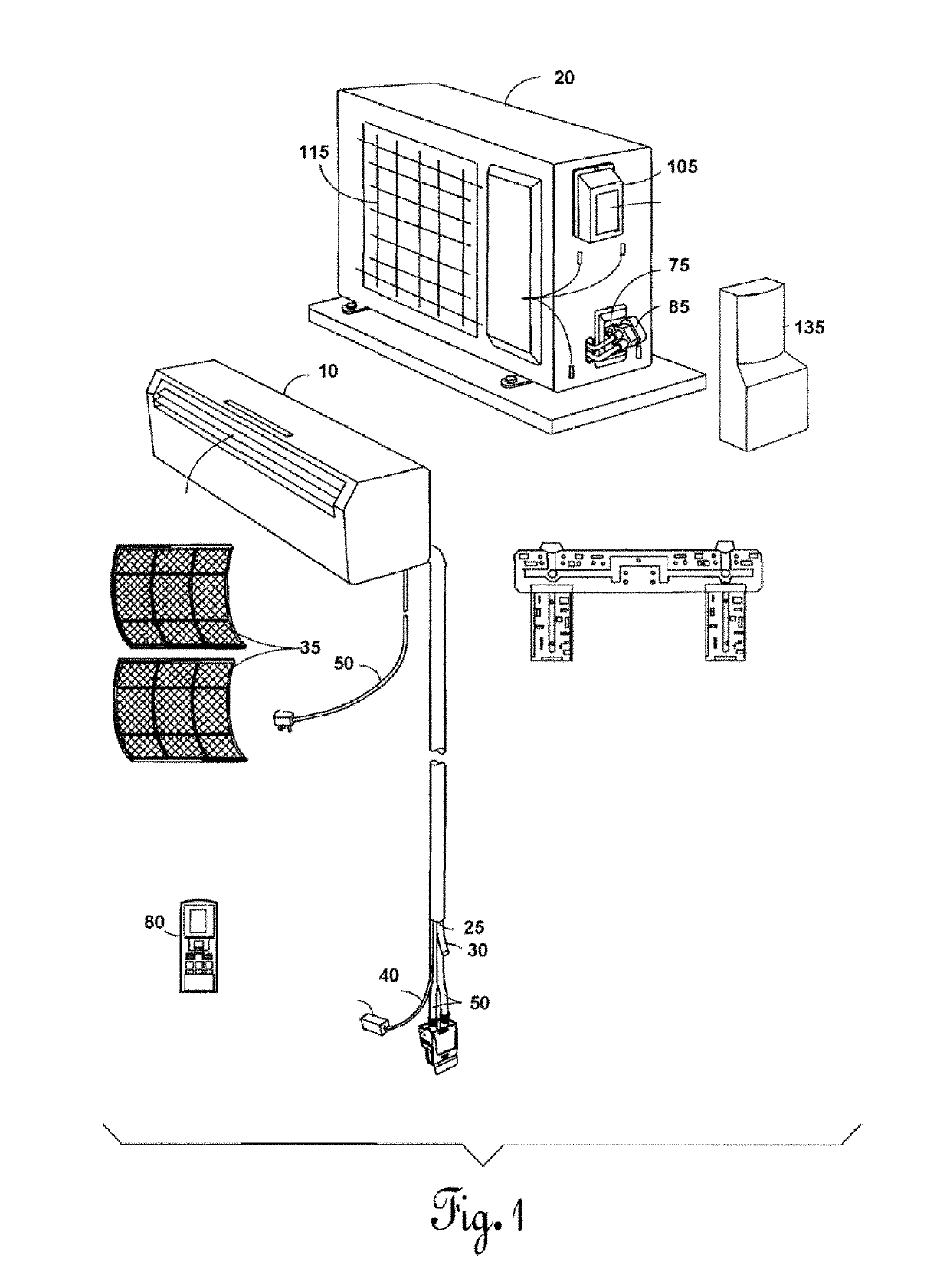 Apparatus and process for amateur ductless HVAC installation