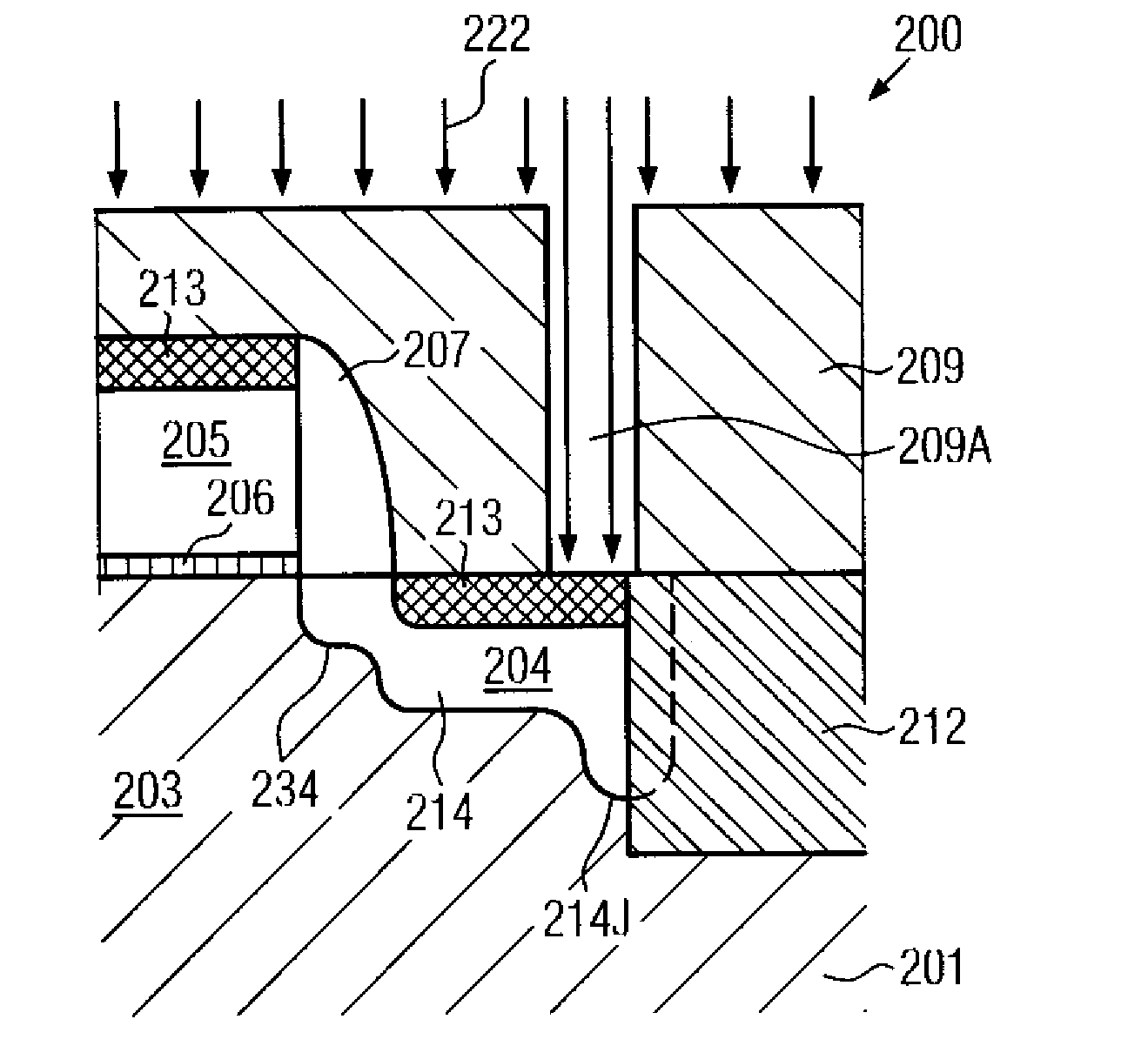 Method for reducing leakage currents caused by misalignment of a contact structure by increasing an error tolerance of the contact patterning process