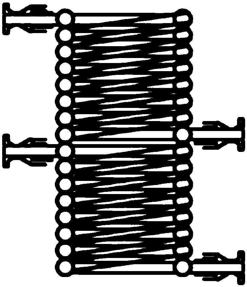 Downward chilling external heat removal pulverized coal pressurized gasification device